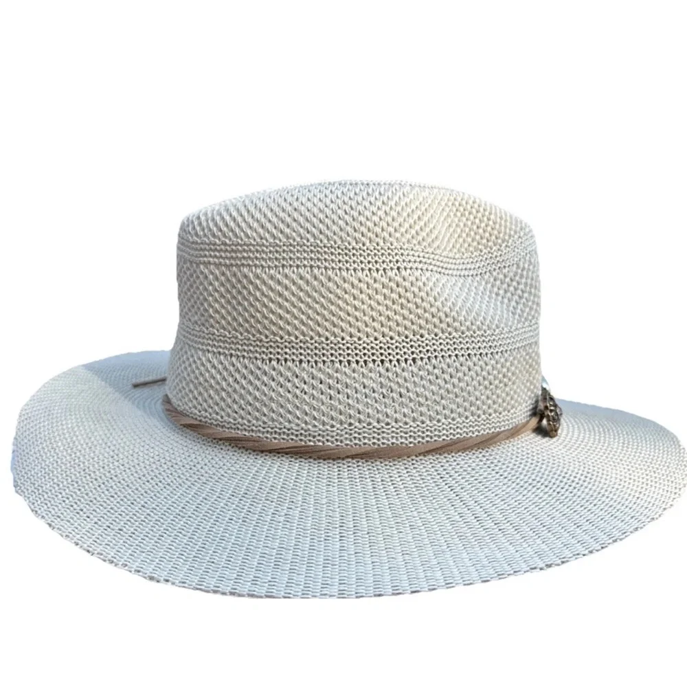 New Steve Madden Ivory Wide Brim Sun Hat Western Beach Nordstrom Coastal Cowgirl